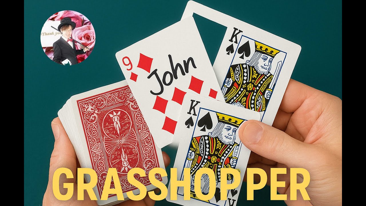 Grasshopper Card Trick by Paul Harris | Visual Card Jump Magic Explained