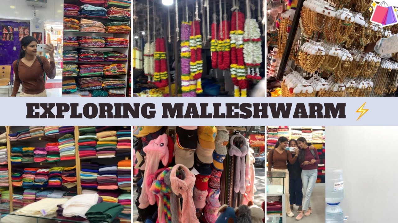Exploring Malleshwaram ⚡️| ನನ್ನ cousin ಜೊತೆ shopping| Akhilavlogs |
