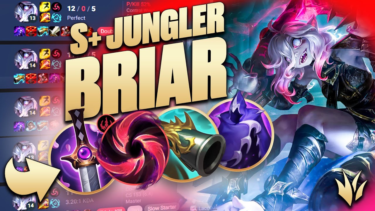 Why This Master Jungler Plays Assassin BRIAR JUNGLE! 🩸(How To PLAY & BUILD Briar Jungle)