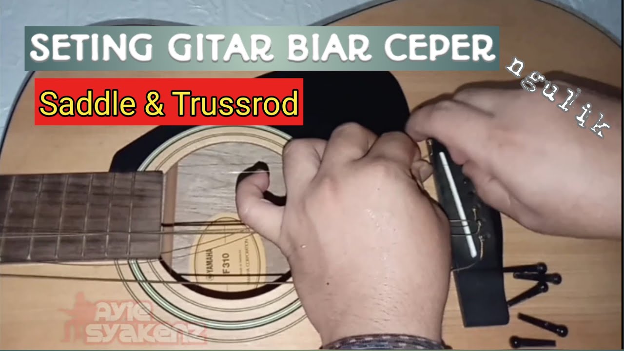 Seting Saddle Dan Trussrod Gitar Akustik Yamaha F310