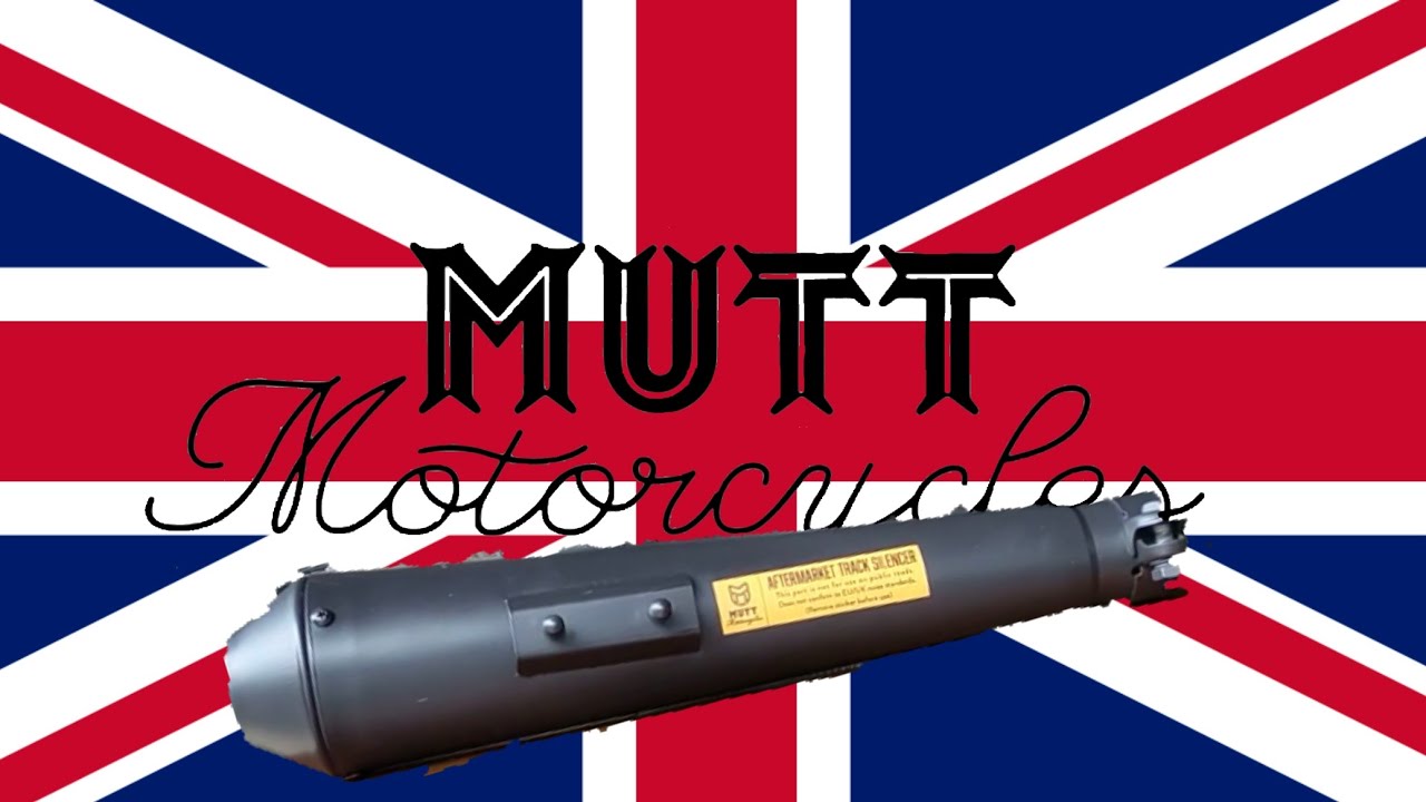 MUTT MOTORCYCLES純正アフターマーケットサイレンサーに変えてみた