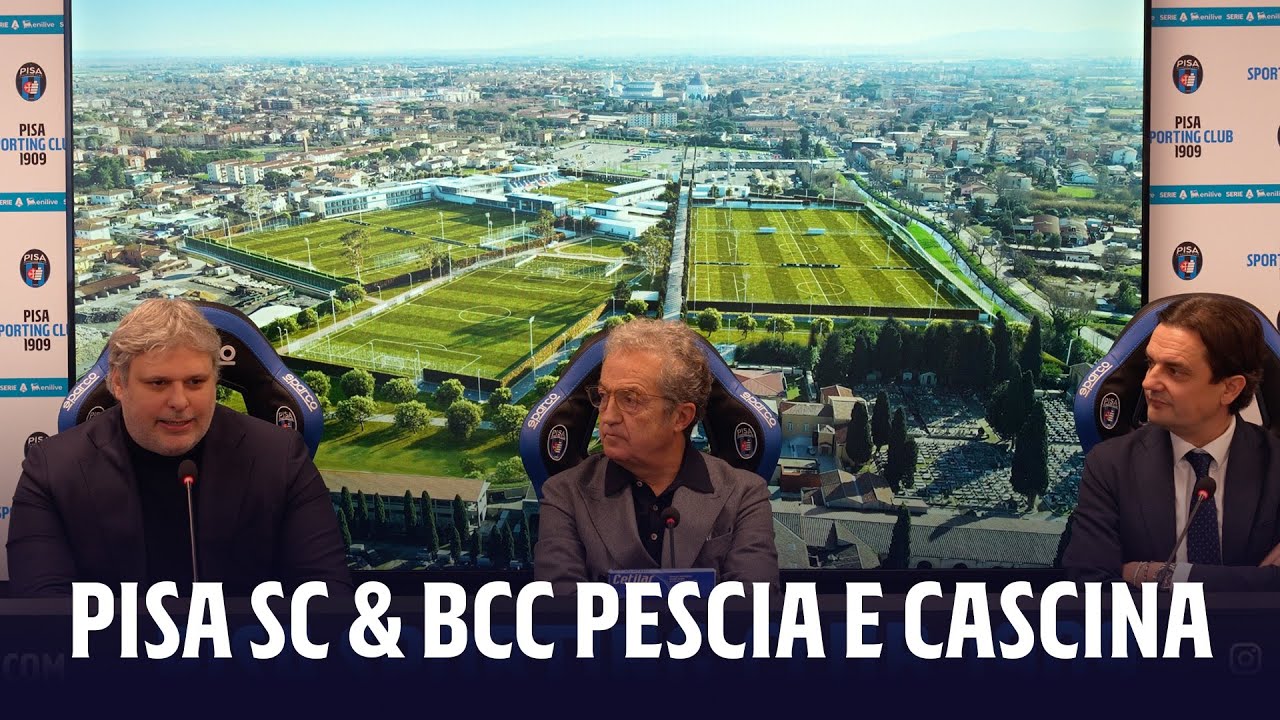 BCC Pescia e Cascina partner del Pisa SC nella realizzazione del nuovo centro sportivo 🤝🖤💙