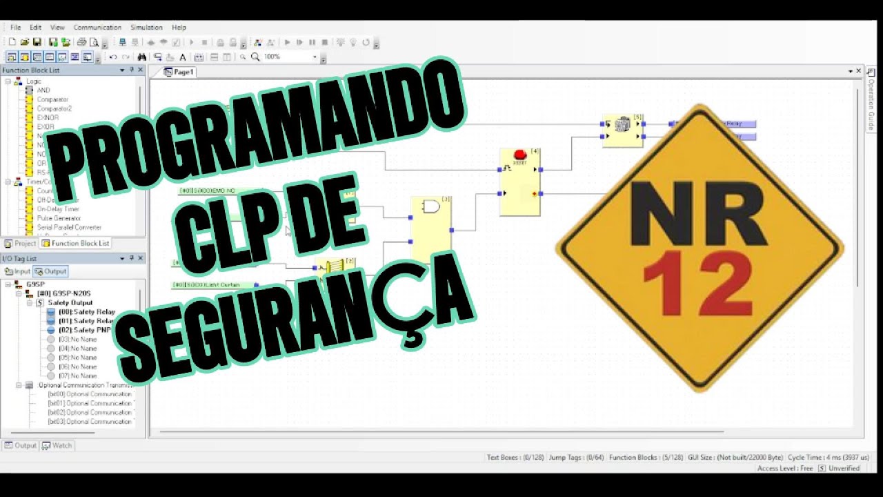 CLP de Segurança Omron: Projeto Prático do Zero (Parte 1)