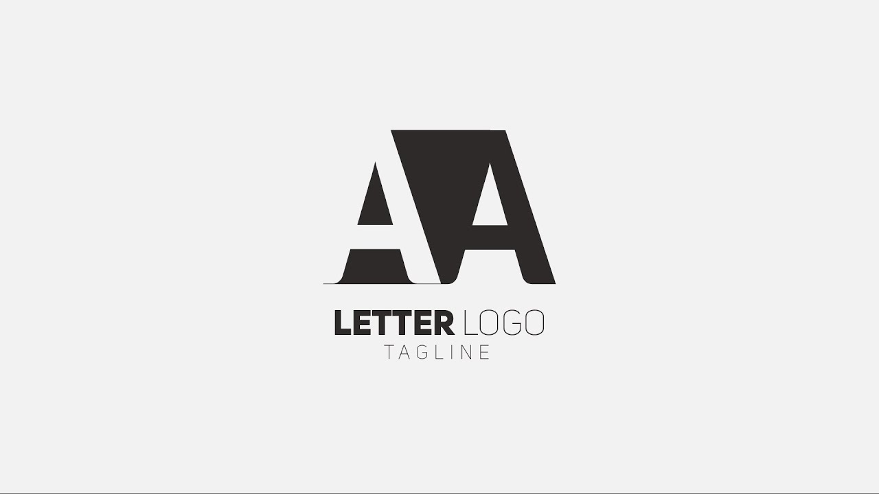 Creative AA Letter Logo Design | Adobe Illustrator Tutorial