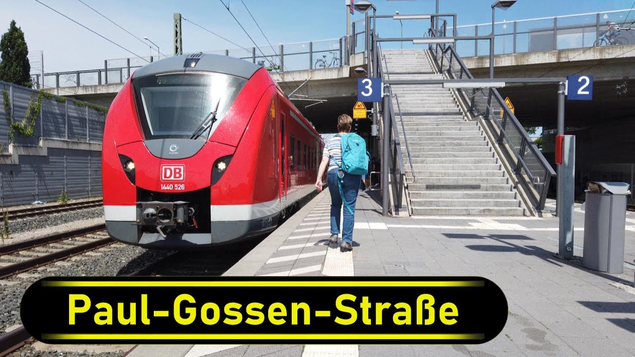 S-Bahn Station Paul-Gossen-Straße - Erlangen 🇩🇪 (S-Bahn Nuremberg) - Walkthrough 🚶