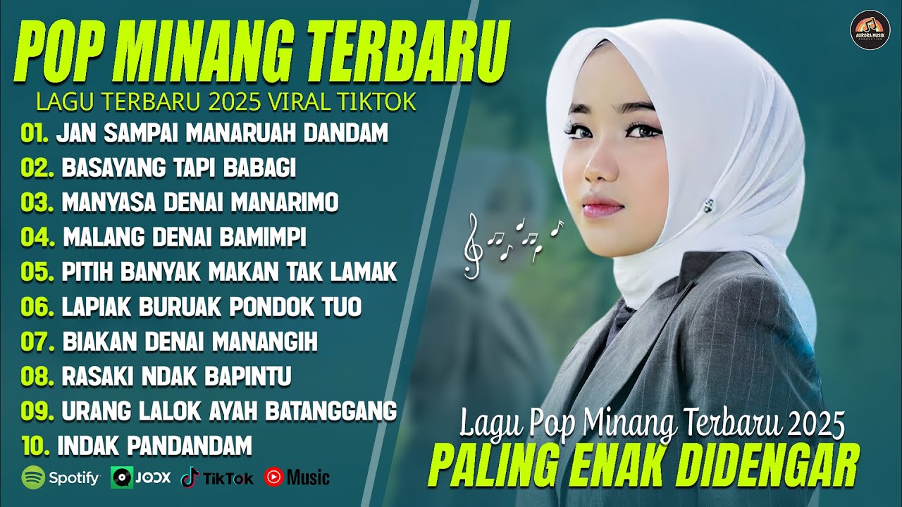 JAN SAMPAI MANARUAH DANDAM (LIRIK) FULL ALBUM (MIX) LAGU POP MELAYU - LAGU POP MINANG TERBARU 2025