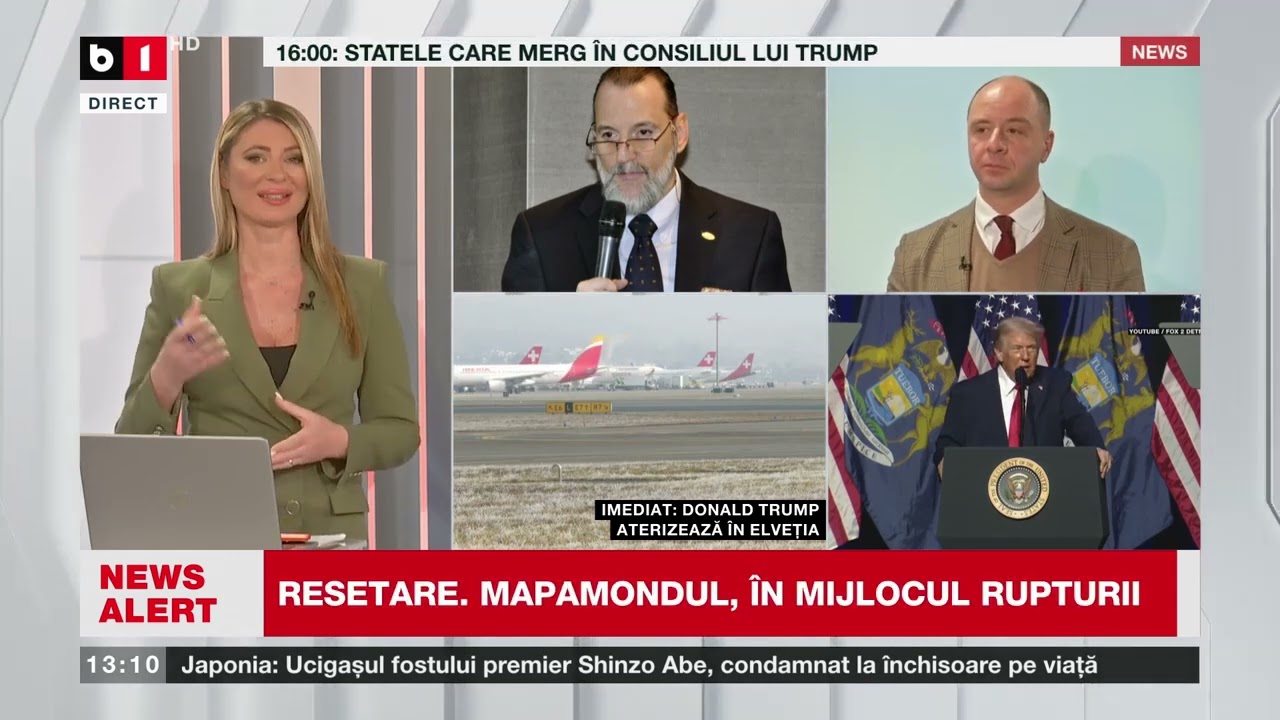 TALK B1 CU GABRIELA MIHAI. DONALD TRUMP A AJUNS ÎN ELVEȚIA. ASF SE PLÂNGE DE TĂIERILE LUI BOLOJAN P2