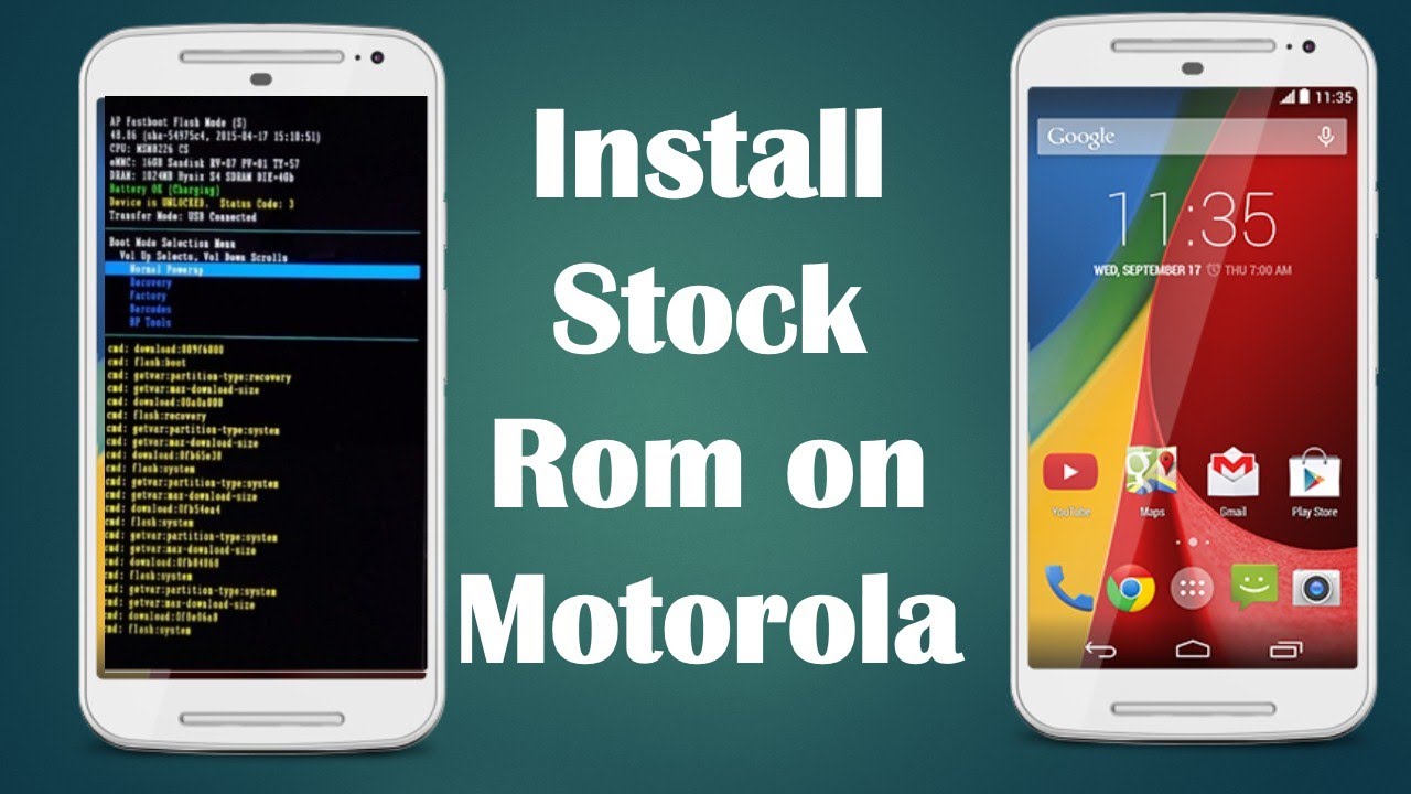 Как установить официальную прошивку / запас Rom на телефоны Motorola с помощью Fastboot