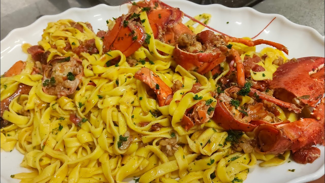 Tagliatelle con astice e americano pomodoro 🍅🍅🍅