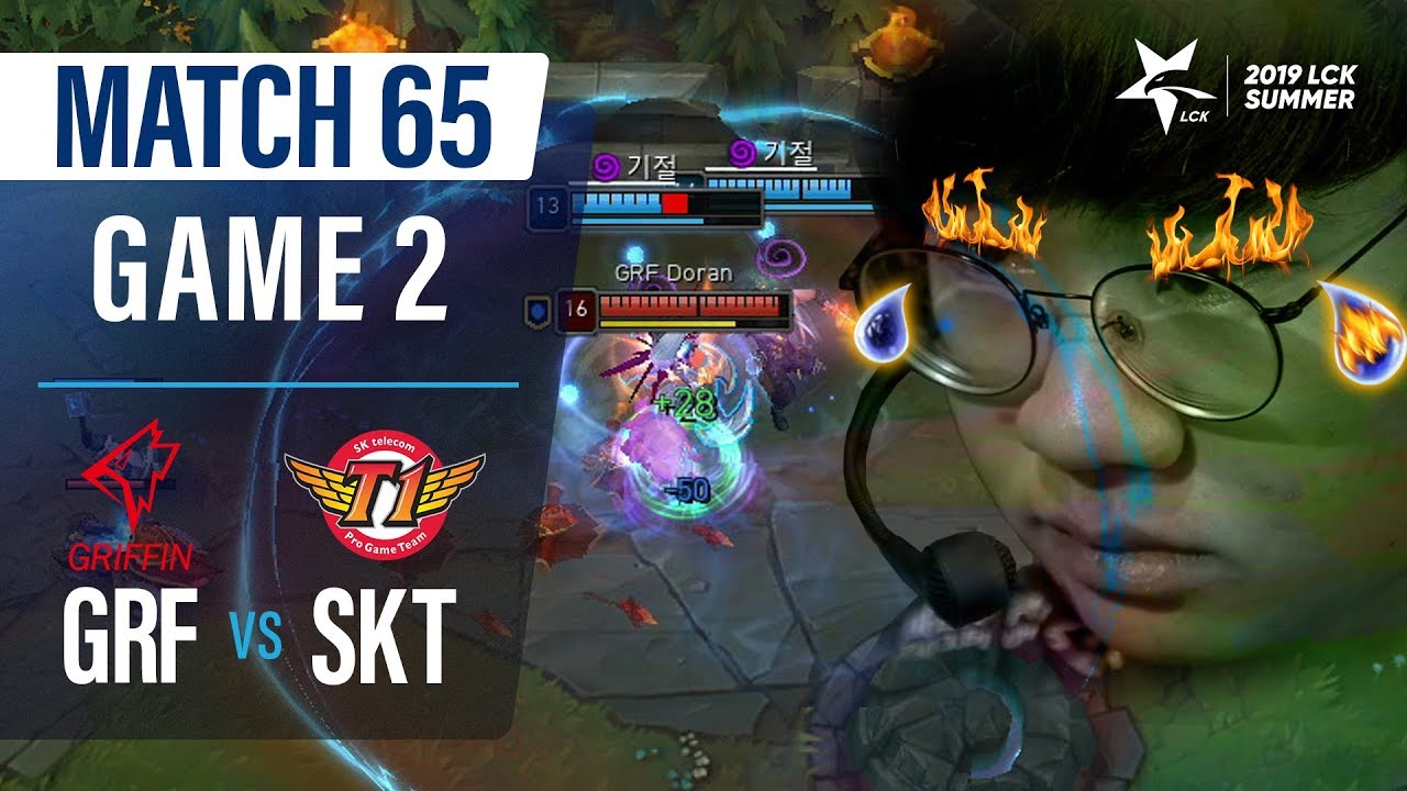 이 눈물에 맹세했다. 이겨내겠다고 | 그리핀 vs SKT H/L 07.28 | 2019 LCK 서머