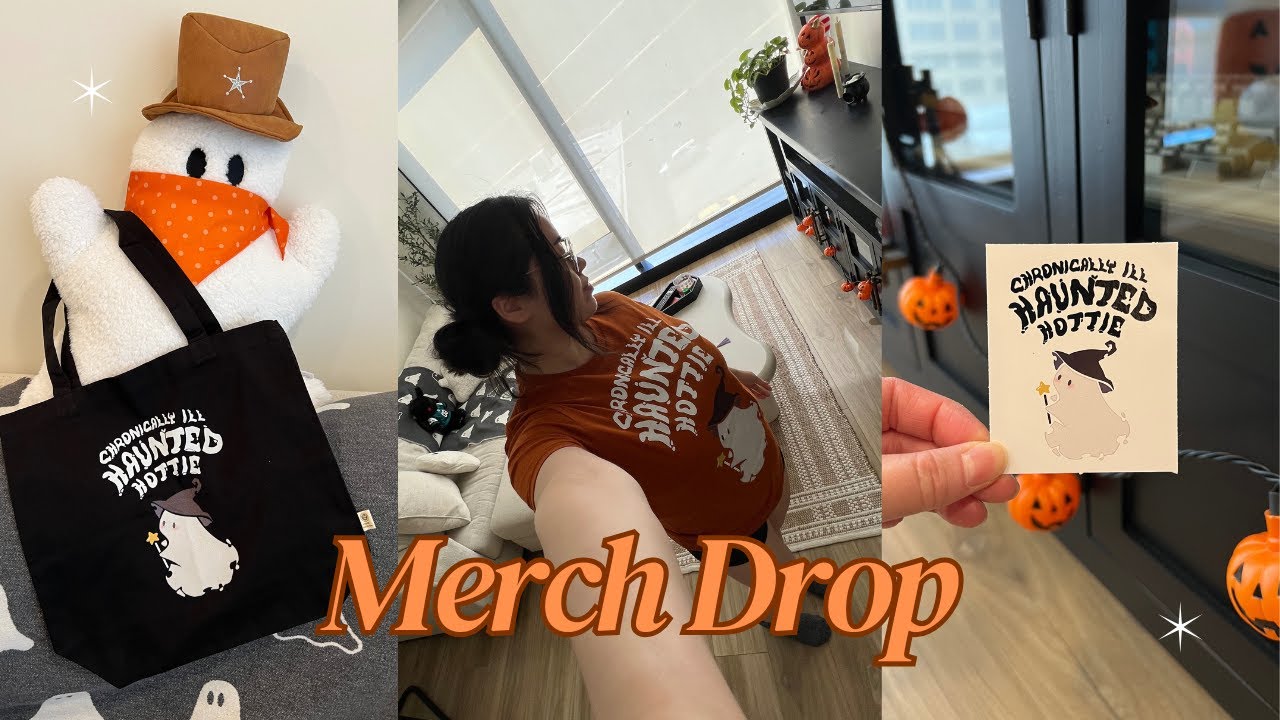 My Chronically Ill Haunted Hottie Merch Drop 🕯️ | Spooky & Empowering Collection Reveal