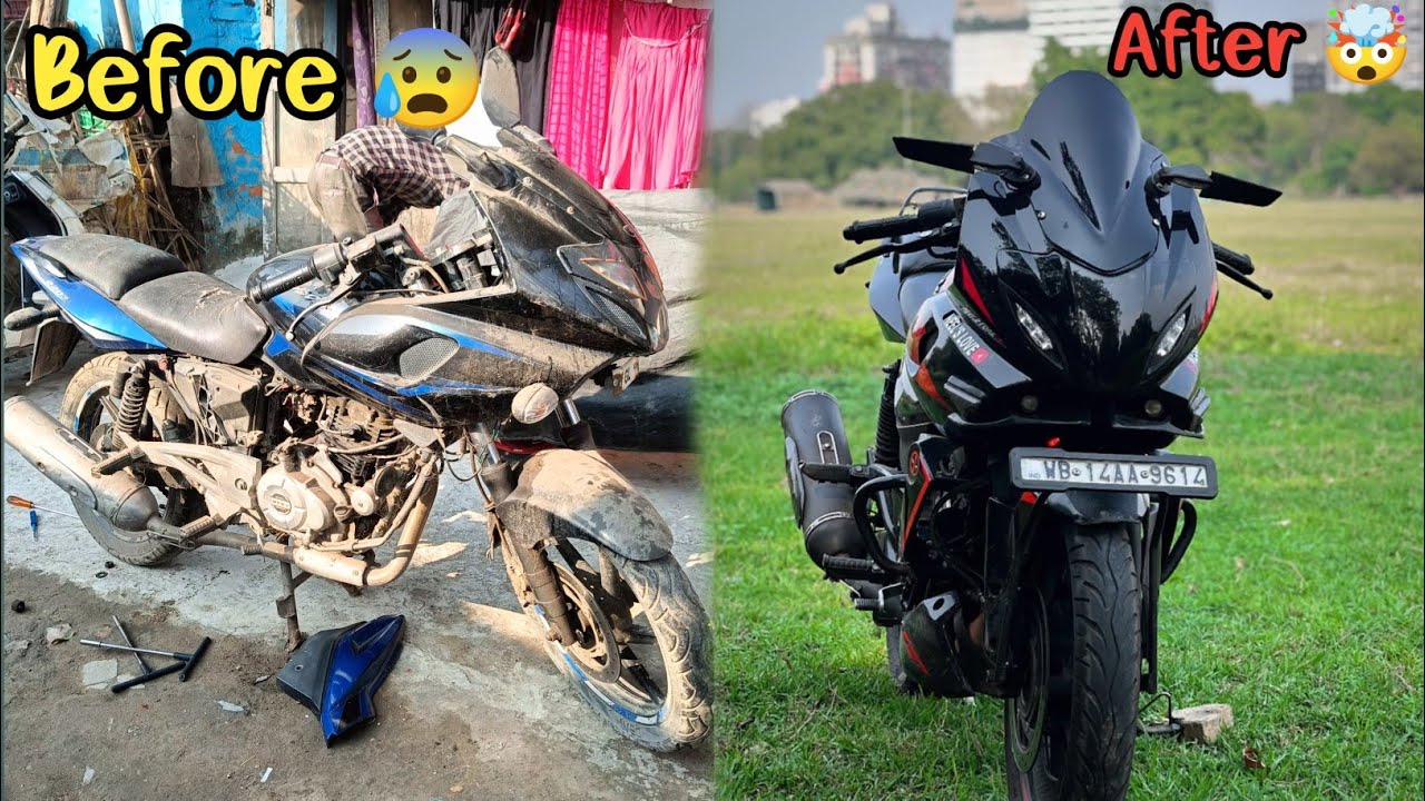 bajaj pulsar 220 full body restoration | Full Bike Modify Kar Diya 🤯