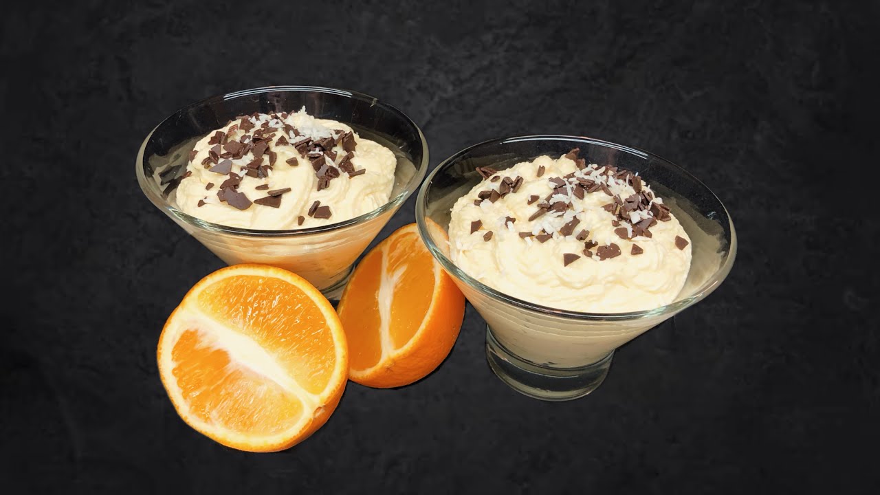Orangenmousse Dessert in 5 Minuten! Jeder sucht nach diesem Rezept! kein Backen, kein Ofen