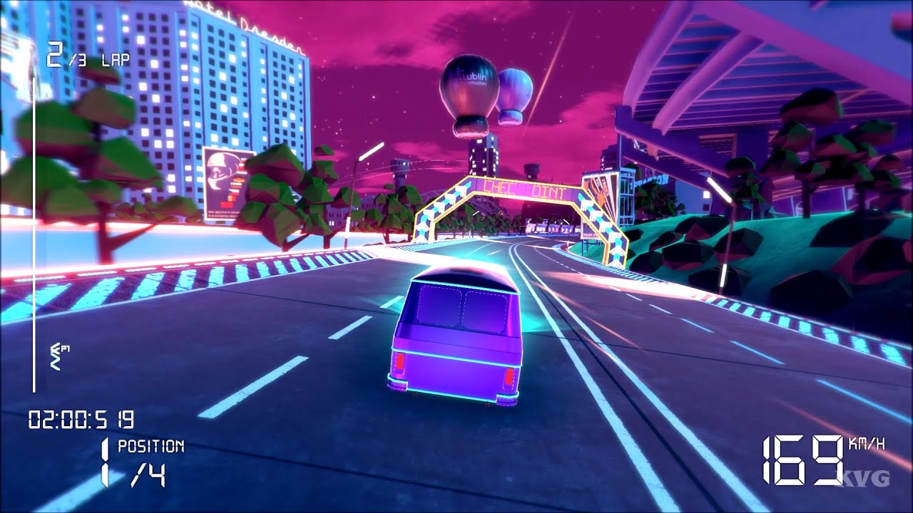 Electro Ride: The Neon Racing - East Berlin Gameplay (PC HD) [1080p60FPS]