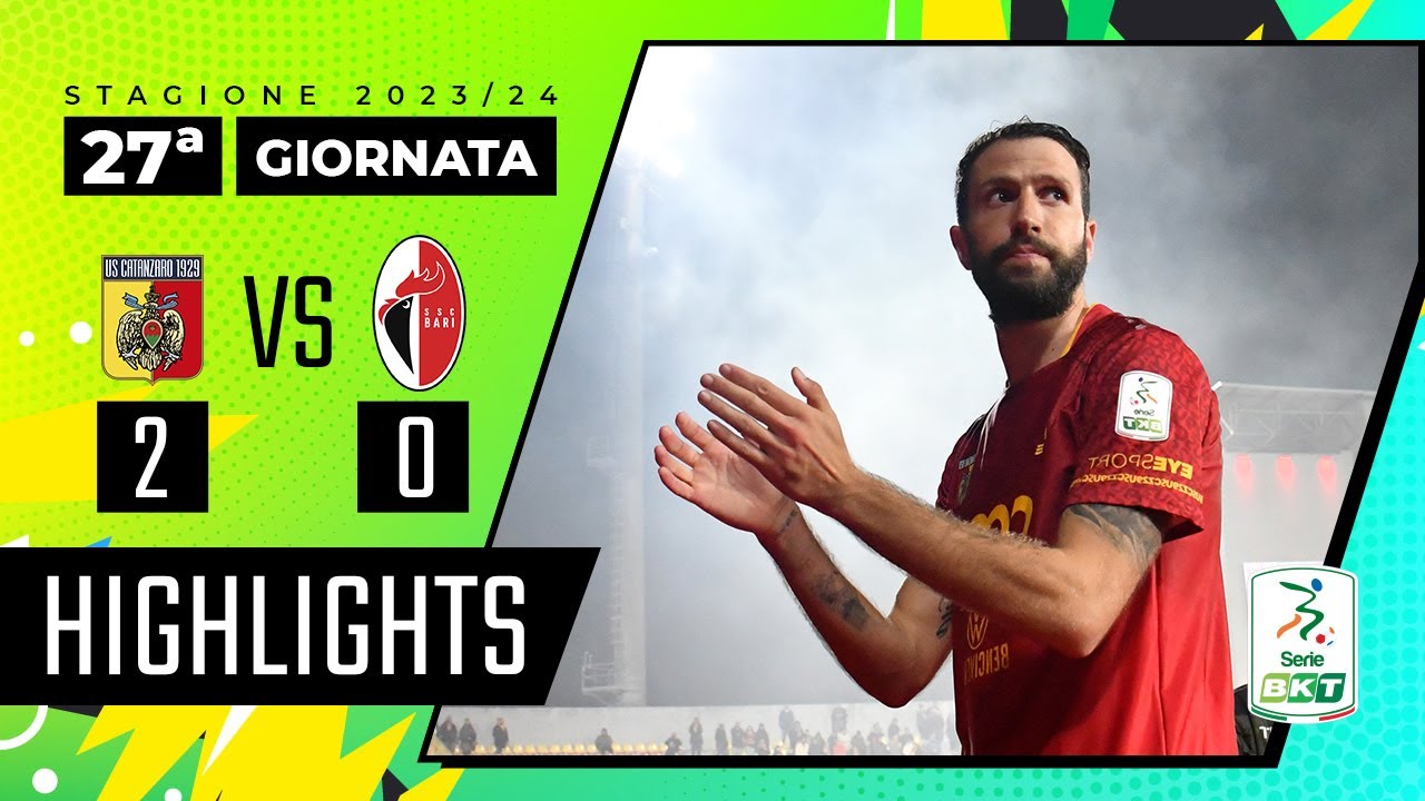 Catanzaro vs Bari 2-0 | Volano verso l'alto le aquile calabresi | HIGHLIGHTS SERIE BKT 2023 - 2024