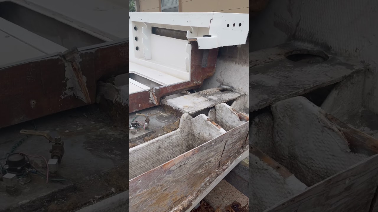 Quick progress update.  Transom out, console out, wiring out.