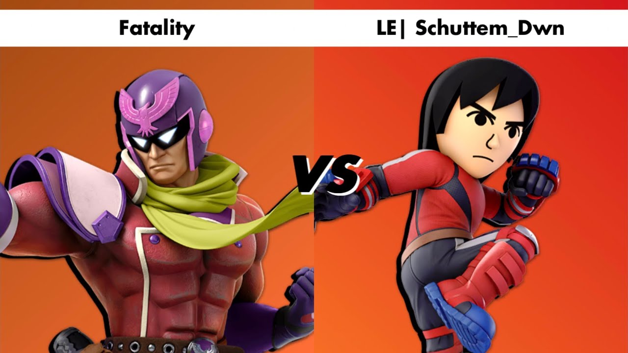 Fatality (Captain Falcon) vs LE| Schuttem_Dwn (Mii Brawler 1232)