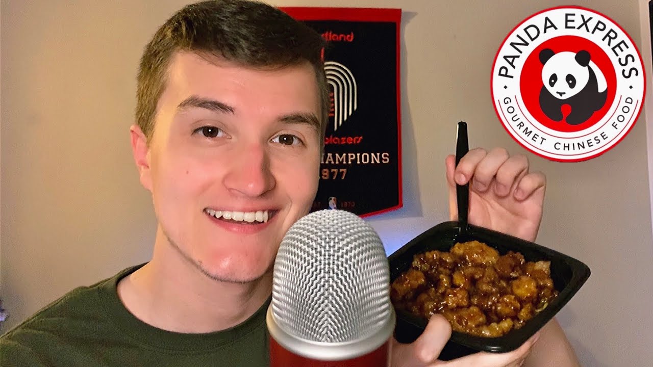 ASMR Eating Panda Express Mukbang 🥠 (Chinese Food)