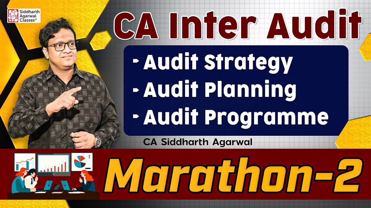 CA Inter Audit Marathon 2 | Audit Strategy, Audit Planning, Audit Programme | Siddharth Agarwal