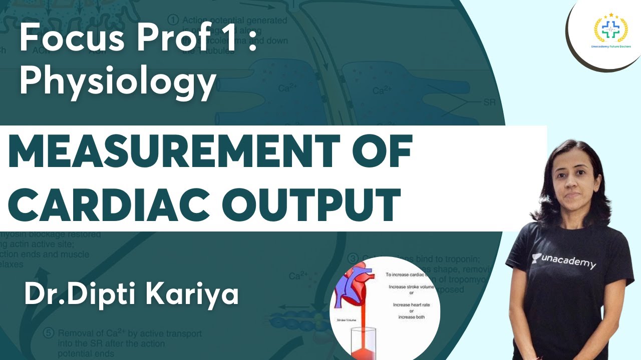 Measurement of Cardiac Output | Focus Prof 1 Physiology | Unacademy Future Doctors | Dr.Dipti