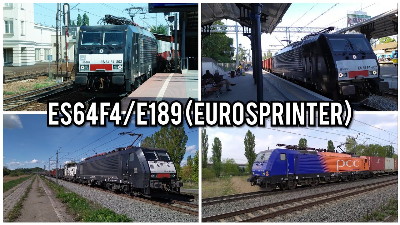 Mix lokomotyw E189/ES64F4 (EuroSprinter) | PCC | MRCE | KOLEJOWA KAMERA