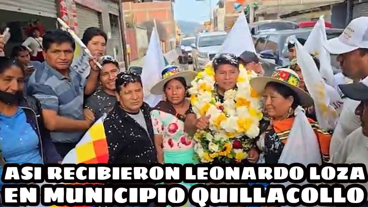 LEONARDO LOZA FUE RECIBIDO POR UNA MULTITUD EN QUILLACVOLOLO..