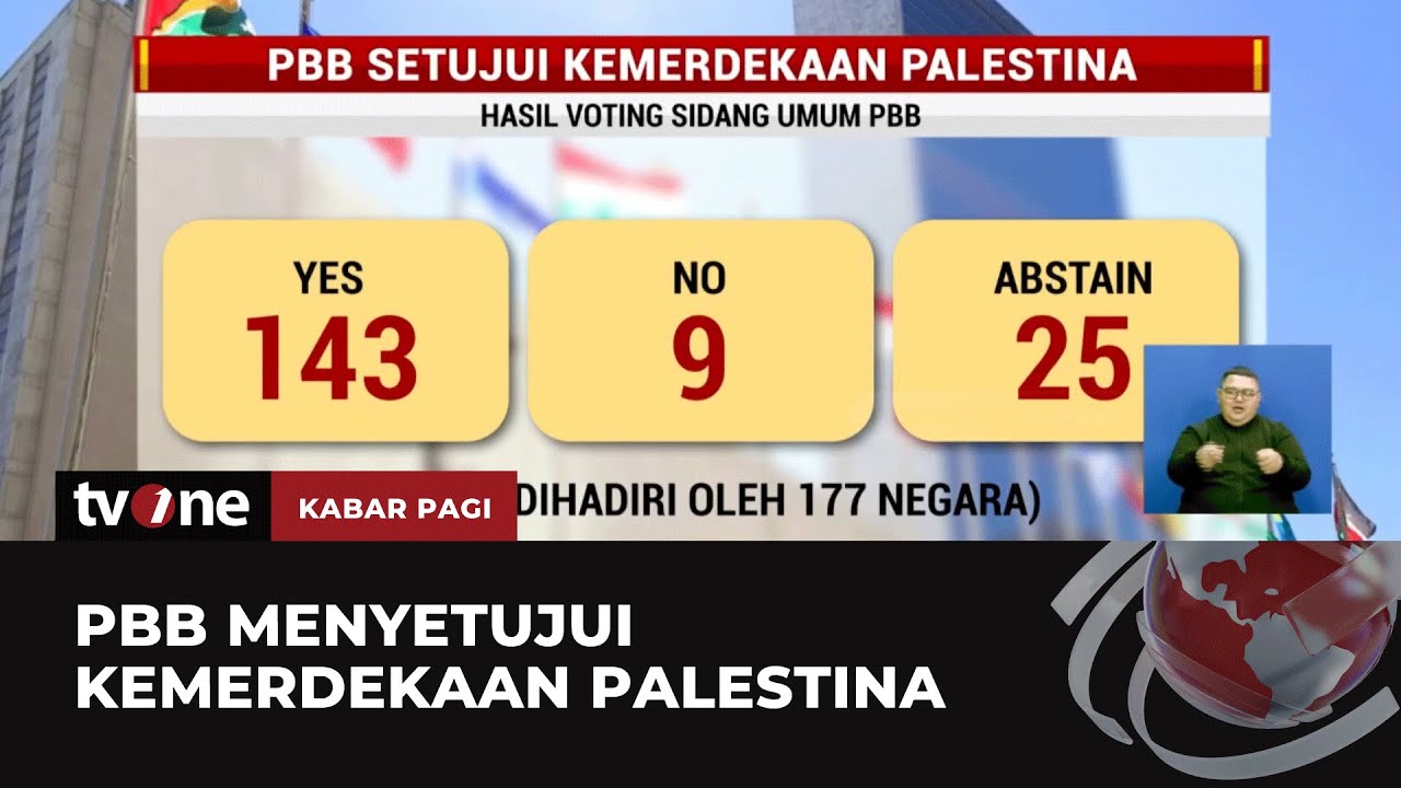9 Negara Tolak Palestina Jadi Anggota Baru PBB, Ini Tanggapan Pengamat Politik Timur Tengah | tvOne