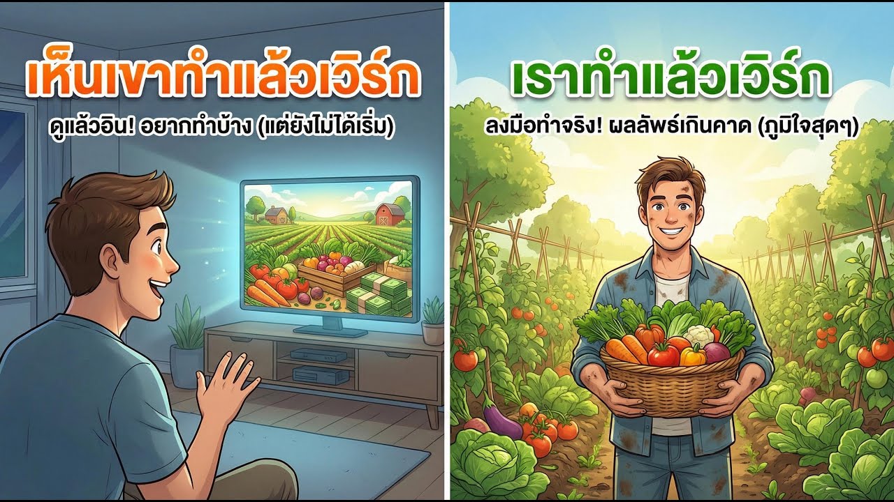 เขาทำแล้วเวิร์ก ≠ เราทำแล้วเวิร์ก! ปรัชญาพอเพียง เกษตรสู้ชีวิต 🌱