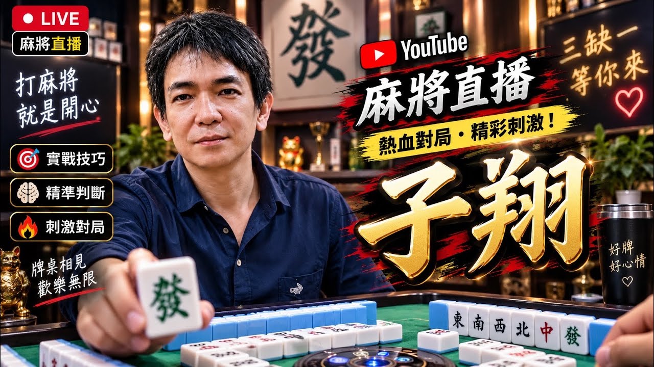 🔴台灣麻將24小時直播/皇家柳丁麻將日常/20260131/直播視角-子翔
