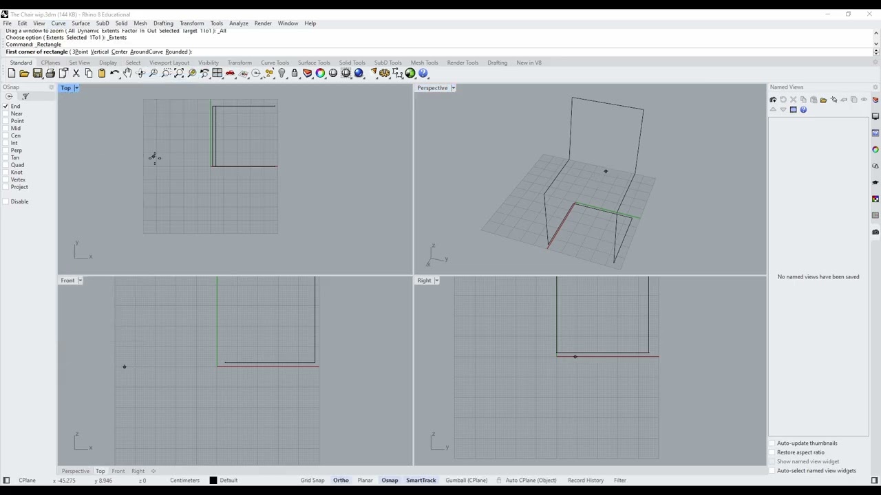 Rhino 3D - The Chair