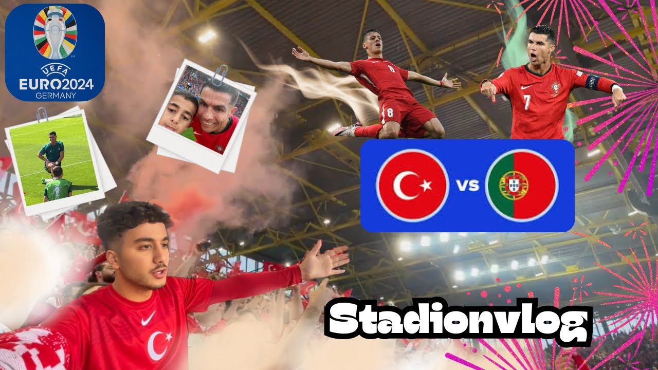 Ich habe Ronaldo gesehen!😍💥 I EM 2024 Germany STADIONVLOG 🔴Türkiye - Portugal🔴 Gruppenphase
