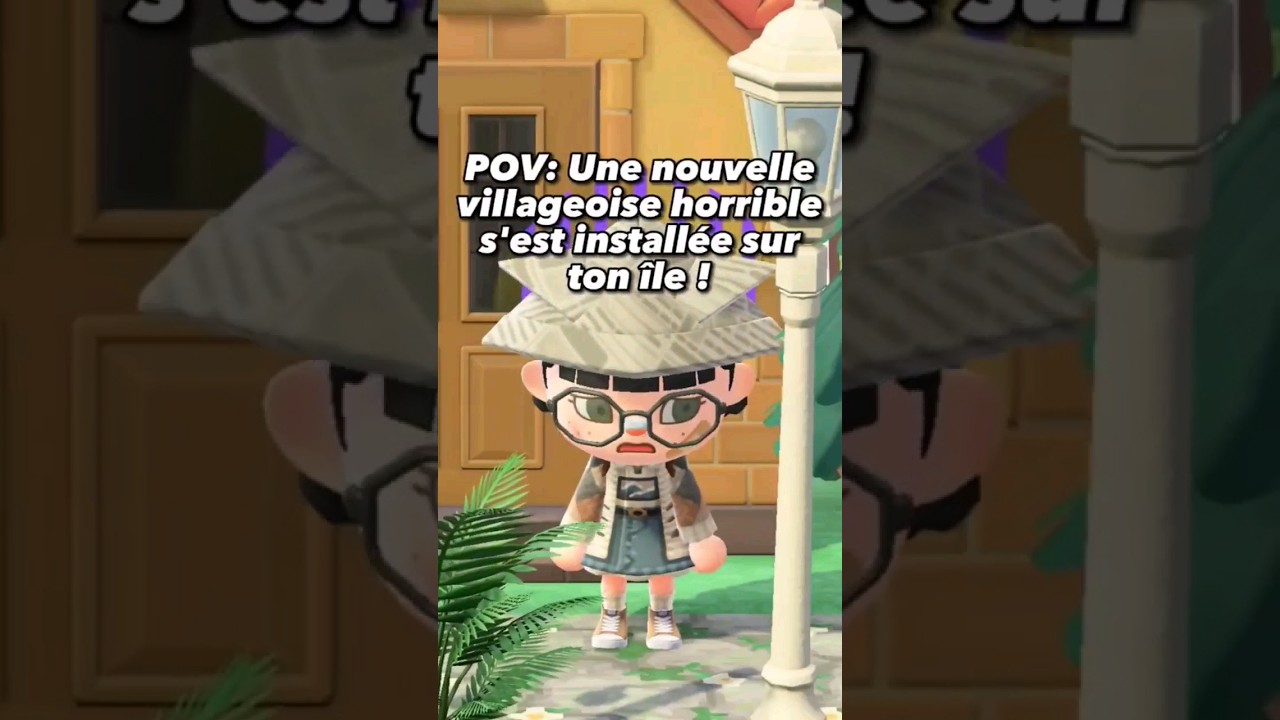 Elle est horrible la villageoise sur Animal Crossing ! #acnh #animalcrossing #acnhfr #shorts