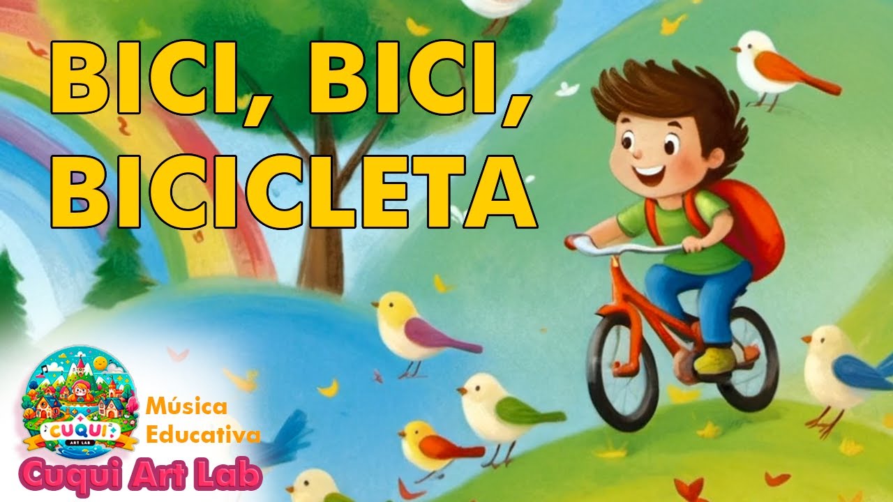 🚴‍♂️ “Bici, bici, bicicleta” 🚲 | Canción infantil animada para cantar y pedalear 🎶👧👦