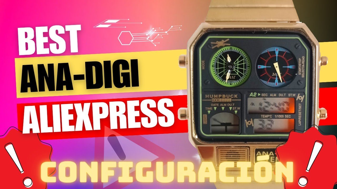 Reloj ANA-DIGI de Aliexpress CONFIGURACIÓN