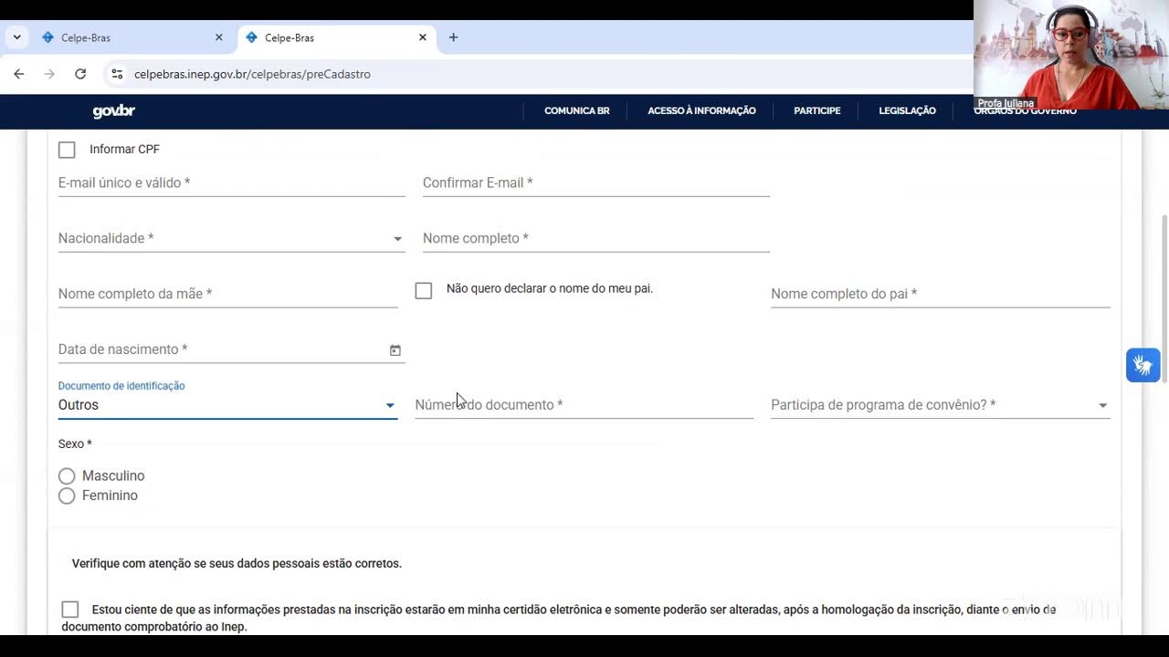 Celpe-Bras - Inscrição 2026/1