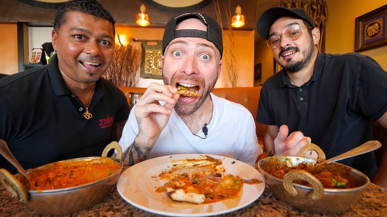 Eating INDIAN FOOD for 24 HOURS in SOUTH FLORIDA!! Goat Dum Biryani & Zaika Malabar Chicken | USA
