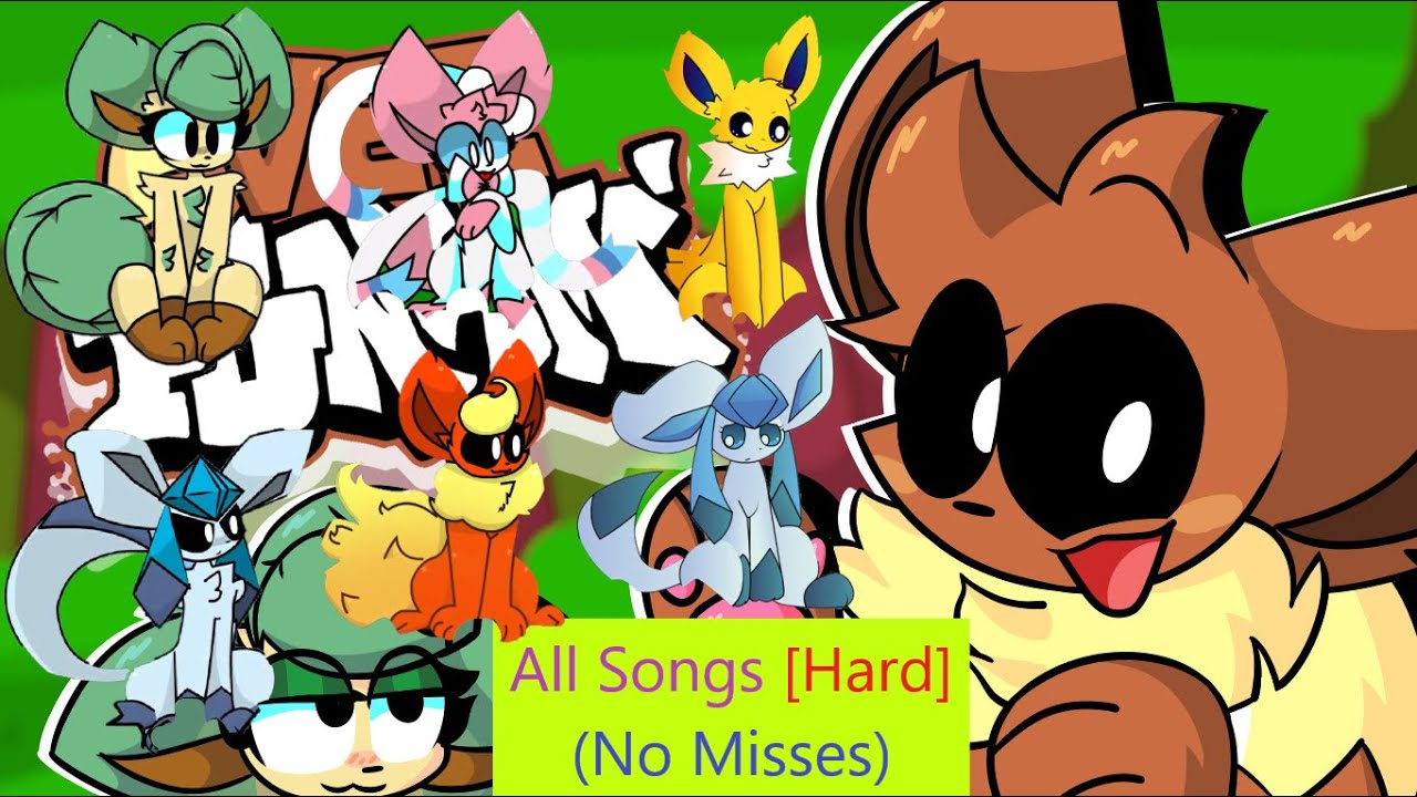 Friday Night Funkin' - Vee Funkin (V.S. Eeveelutions) - All Songs [Hard] {FC, 97%+ Accuracy}