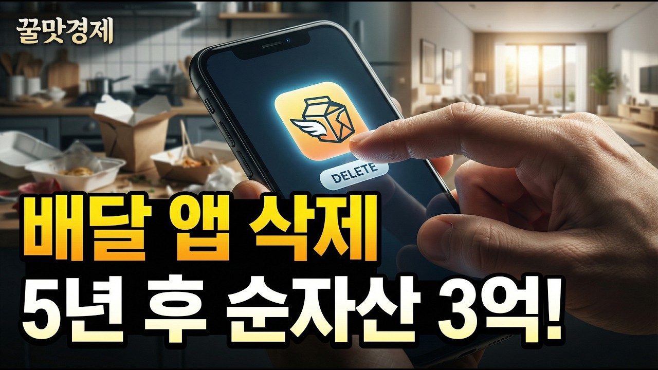배달 앱을 삭제하자마자 통장에 일어난 기적 같은 변화