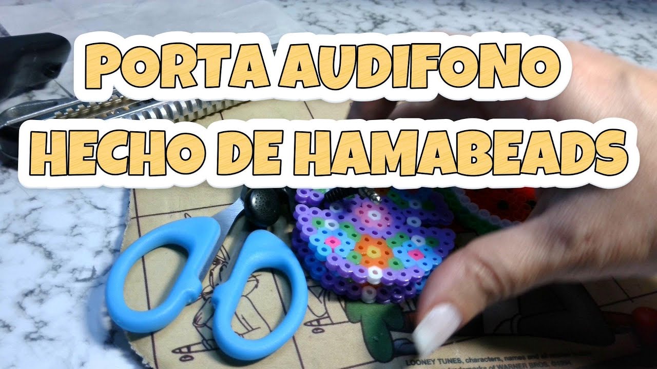 ¡Haz tu propio porta audífonos con Hama Beads!🎧✨ DIY fácil y creativo🎶#diy  #hamabeads #manualidades