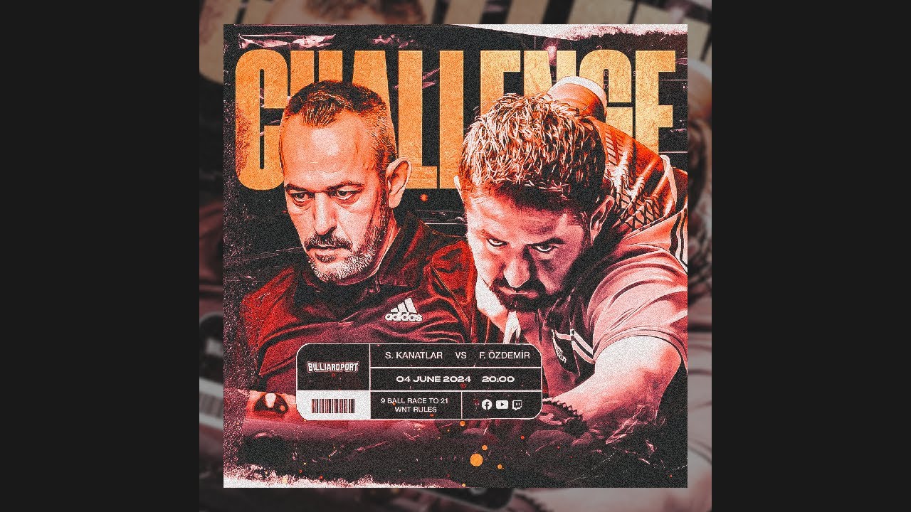 BilliardPort Challenge Match:Ferdi Ozdemir vs Saki Kanatlar (9 Ball,RaceTo:21,Winner Break)