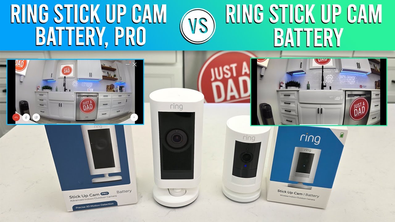 Ring Stick Up Cam vs Stick Up Cam Pro Battery Security Cameras COMPARISON