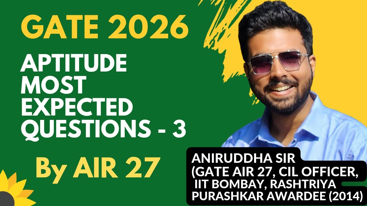 GATE 2026 Aptitude : Most Expected Questions @TheCivilGuruji #gate2026 #aptitude #iitguwahati #psu