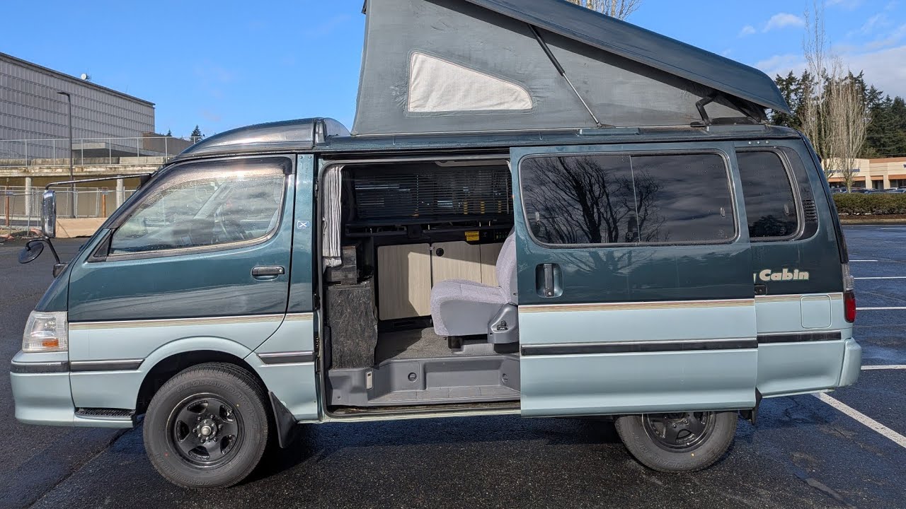 2000 KZH116 Toyota Hiace Cruising Cabin Pop Top RV 4WD