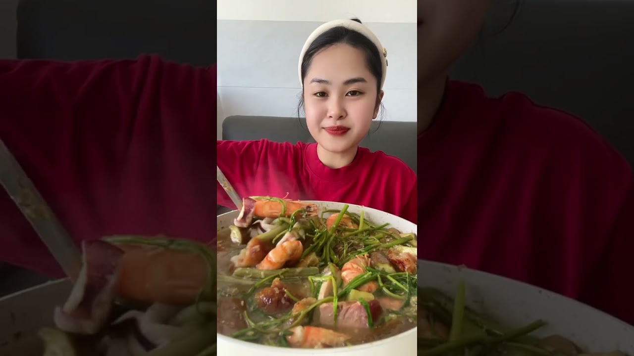 Nấu lẩu mắm tại nhà siu dễ #dungthichan #mukbang #food 