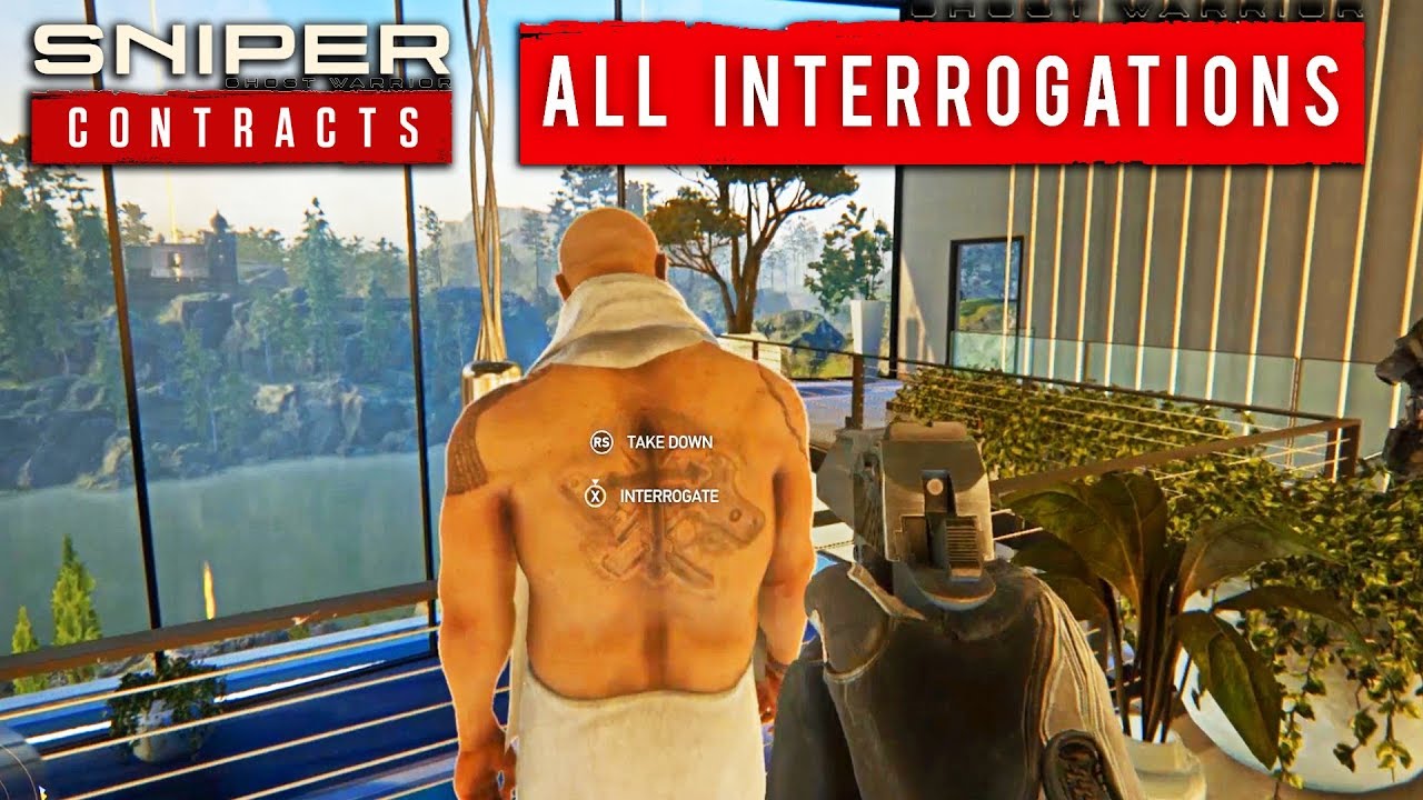 Sniper Ghost Warrior - All Contract Interrogations (All Boss Death and Dialogue)