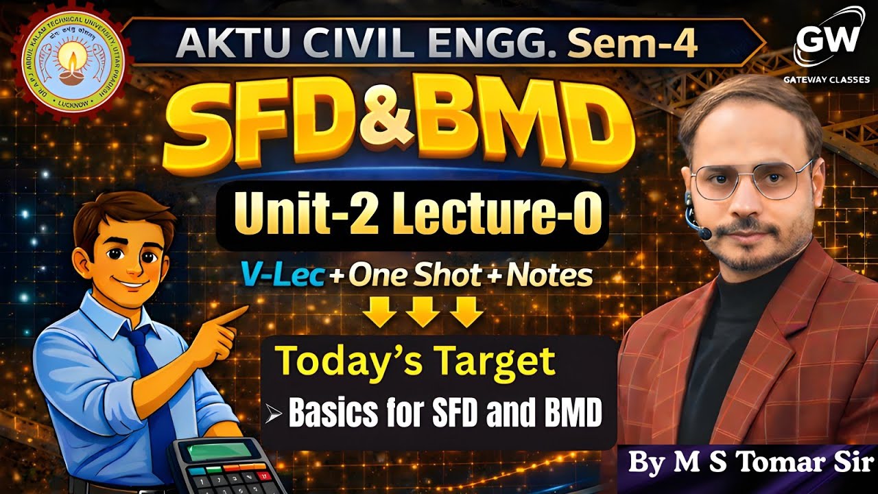 AKTU CIVIL Sem-4 SFD BMD Lec-0 by M S Tomer Sir