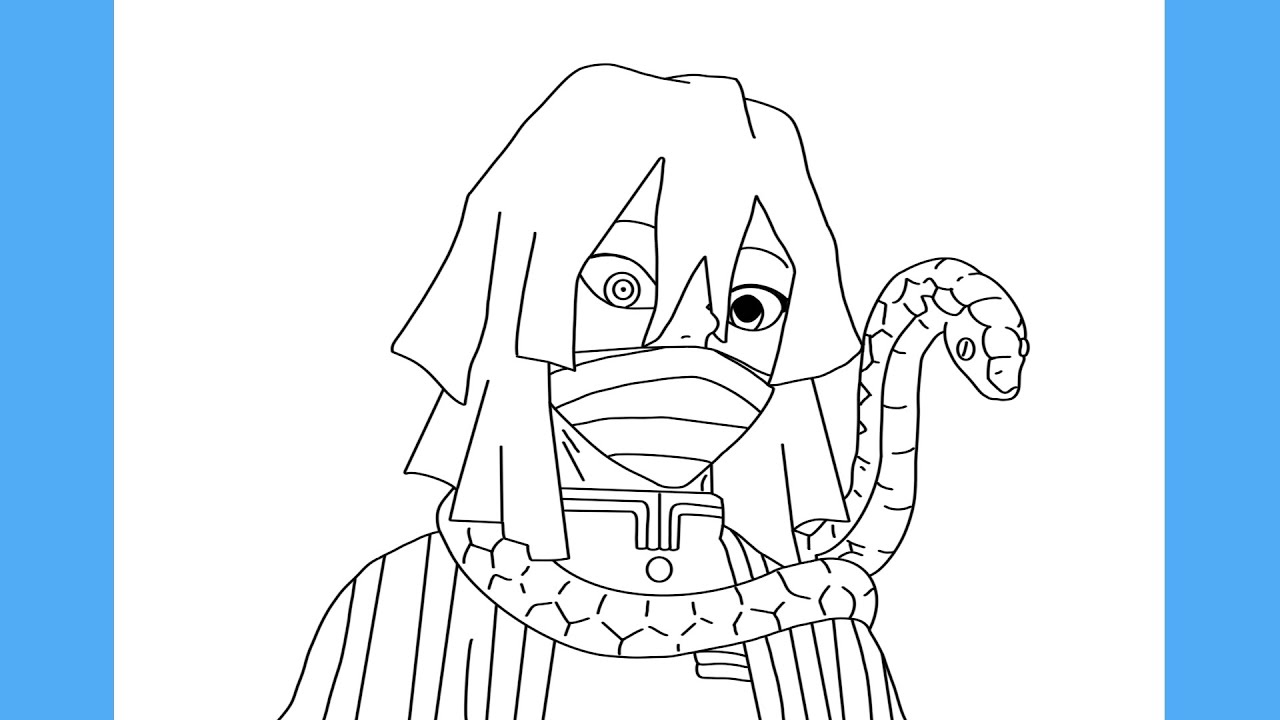COMO DESENHAR O OBANAI IGURO - DEMON SLAYER (Kimetsu no Yaiba)