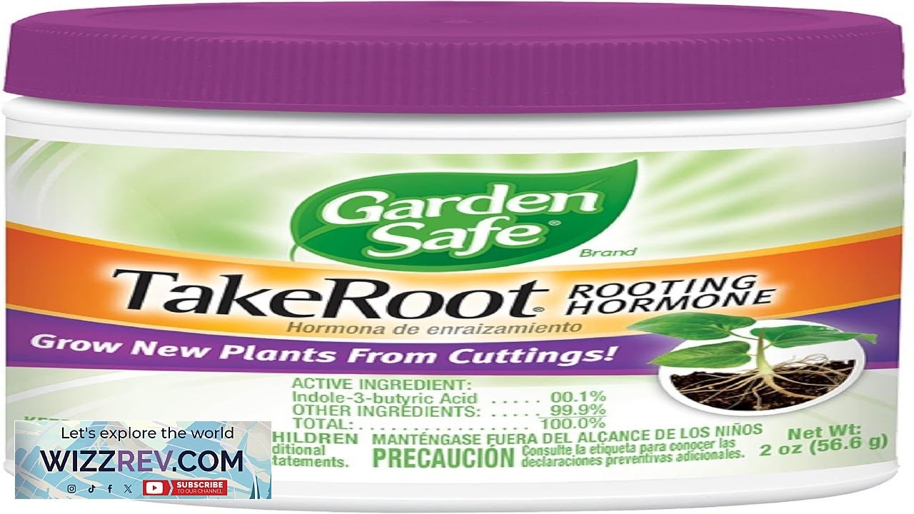 Garden Safe Brand TakeRoot Rooting Hormone 12 Count Powder Helps Grow New Review
