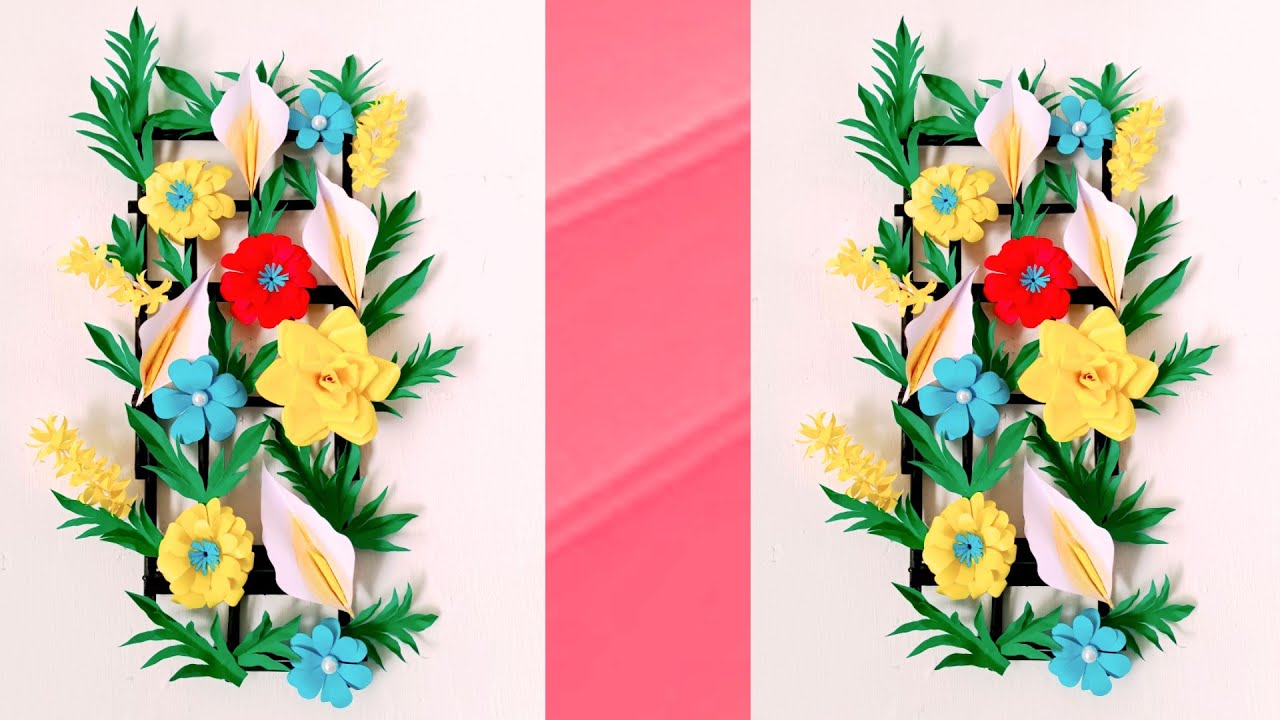 Super Easy Paper Flower Hanging | Trending Idea |  Paper Craft | Home Decor Craft Idea