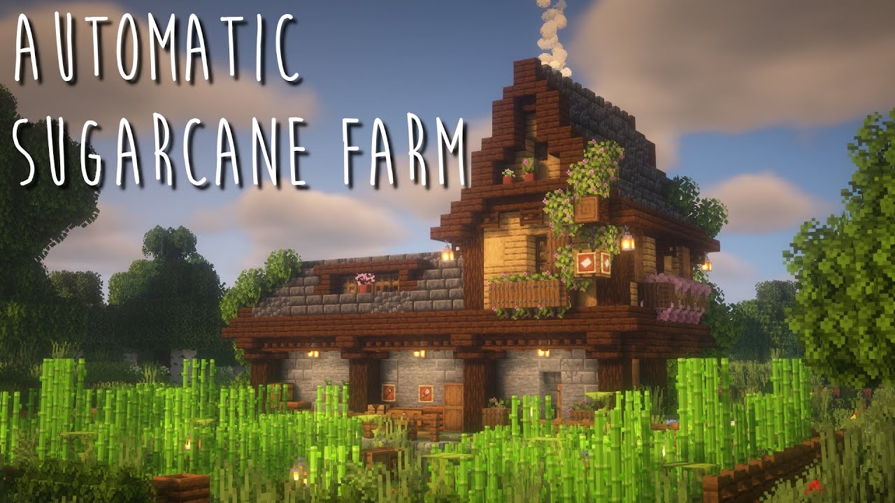 Minecraft | How to Build a Automatic Sugarcane Farm - Java 1.21